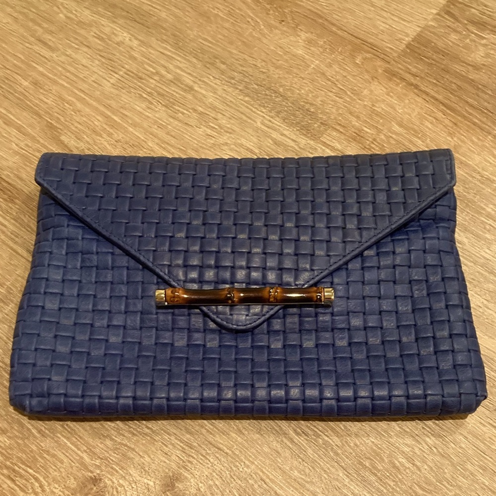 Elaine Turner Blue Clutch